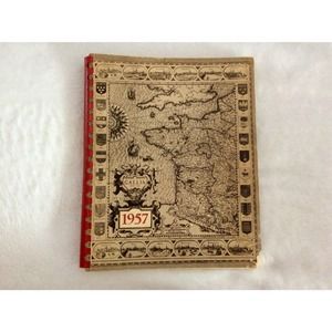 Les Belles Routes de France Guide 1957/1958. Lovely Lithographed Vintage Maps